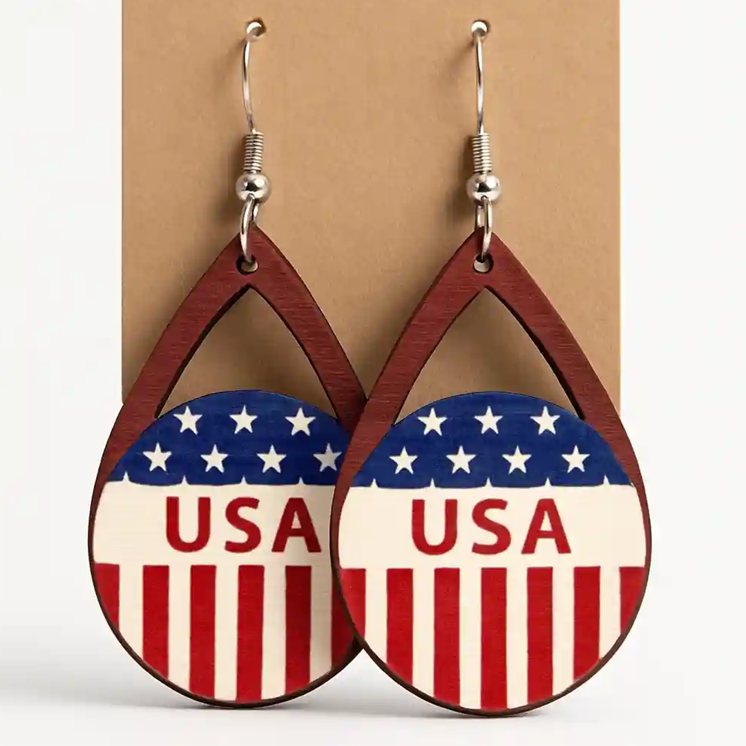 USA Patriotic Earrings