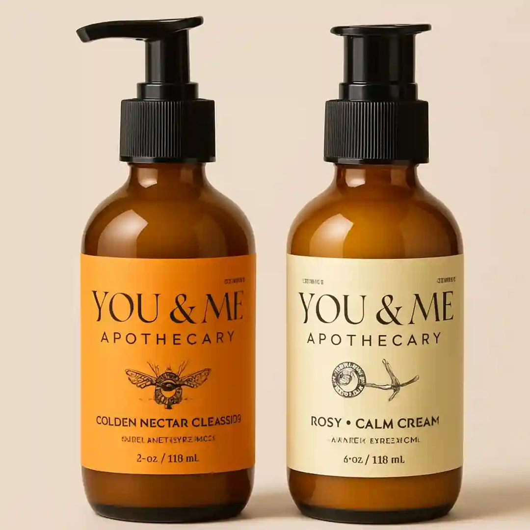 You and Me Apothecary Cleanser and Cream