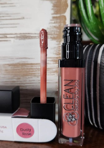 Vanilla Bean Lip Glaze - Dusty Rose
