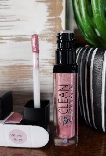 Vanilla Bean Lip Glaze - Winter Rose